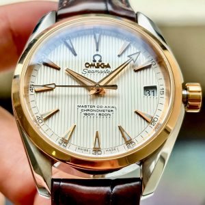 OMEGA Aqua Terra Master 8500 Si14, Ref: 231.23.39.21.02.001, Demi Vàng hồng đúc 18k, Size 38.5mm, Like new fullbox