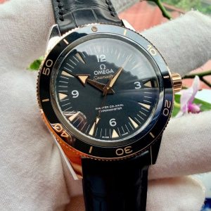 OMEGA Seamaster 8400 Si14 Diver 300M Sedna Gold 18k, Ref: 233.20.41.21.01.001, Niềng Vàng hồng đúc 18k, Khoá thông minh nới dây đời mới nhất, Size 41mm, New 100% fullbox 2026 (BHTC 2031)