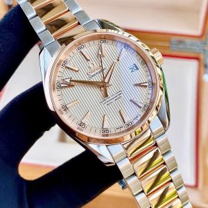 OMEGA Aqua Terra Master 8500 Si14, Ref: 231.20.42.21.02.001, Demi Vàng hồng đúc 18k, Size 41.5mm, Like new fullbox