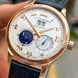 Chopard L.U.C Classic Moonphse Big Date Rose Gold 161969-5002, Vàng hồng đúc 18k nguyên khối, Size 42mm, Lướt đẹp fullbox, certificate date 2022