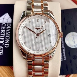 Longines Master Collection Diamonds, Demi Vàng hồng 18k, Size 40mm, Máy đời mới L888, Like new fullbox