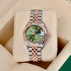 Rolex Datejust Lady 279171 Oliu Diamonds, Demi Vàng hồng đúc 18k, Size 28mm, Like new fullbox