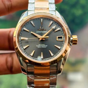 OMEGA Aqua Terra 8500 Chocolate, Demi Vàng hồng 18k, Size 38.5mm, Ref: 231.20.39.21.06.001, Like new fullbox date cao