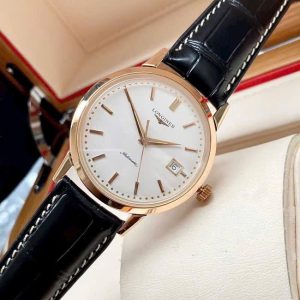 Longines Heritage L27198122 18k Rose Gold Limited 1000, Vàng hồng đúc 18k nguyên khối, Size 39mm, Like new fullbox