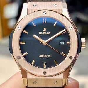 Hublot Classic Fusion King Gold Black, Ref: 542.Õ.1181.LR, Vàng hồng đúc 18k nguyên khối, Size 42mm, Like new fullbox 2019