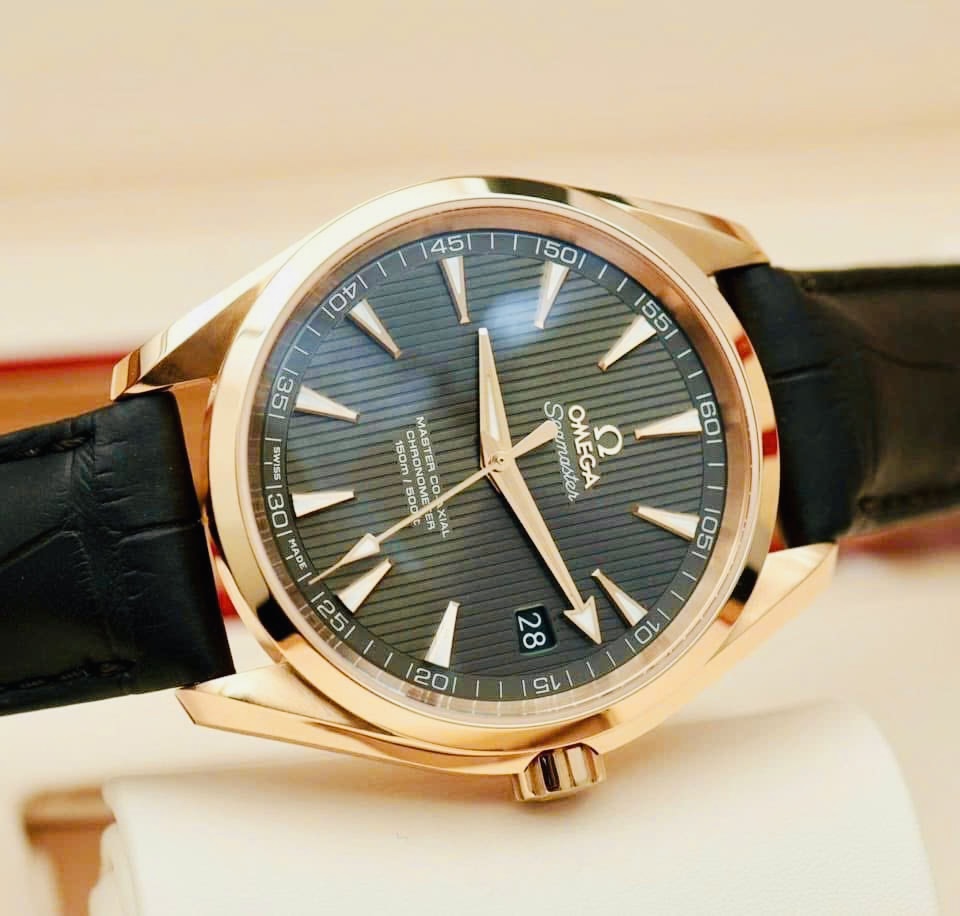 OMEGA Master Aqua Terra 8501 Si14 Chocolate, Ref: 231.53.39.21.06.003, Vàng hồng đúc 18k nguyên khối, Size 38:5mm, Like new fullbox