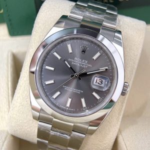 Rolex Datejust 126300 Rhodium Index Dạ Quang, Size 41mm, Like new fullbox date cao 2024