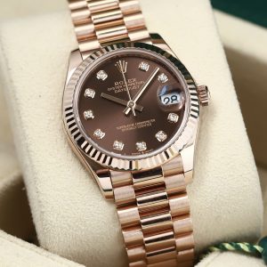 Rolex Datejust 278275 Nữ _ Chocolate Diamonds, Vàng hồng đúc 18k nguyên khối, Size 31mm, Like new fullbox date khá cao