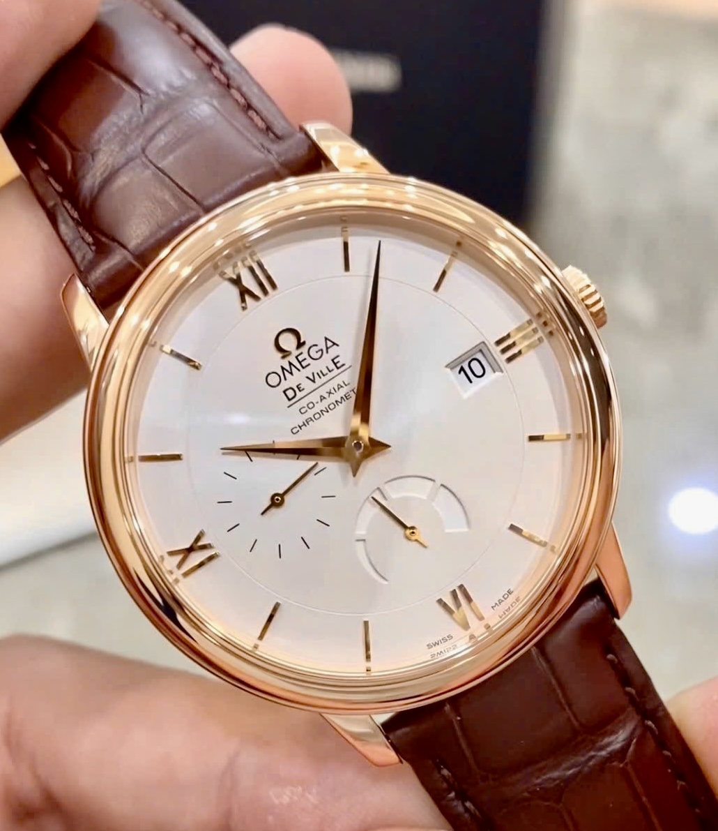 OMEGA Deville Prestige Co Axial 2627, Vàng hồng đúc 18k nguyên khối, Size 39.5mm, Like new fullbox