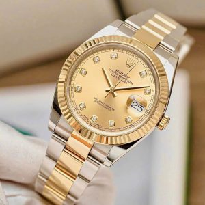 Rolex Datejust 126333 Diamonds Champagne, Demi Gold 18k, Size 41mm, Lướt đẹp Only Watch