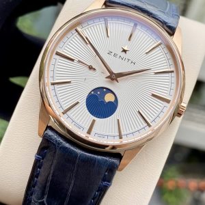 Zenith Elite 18.3100.692/01.C922 Moonphase Watch, Vàng hồng đúc 18k nguyên khối, Size 40mm, Like new fullbox,