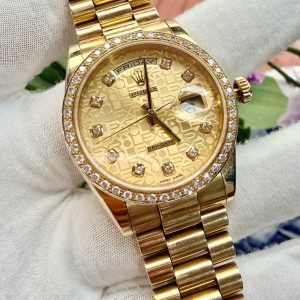Hot Deal ah! Ro.lex Day Date 118238 Diamonds Vi Tính Vàng, Up niềng Diamonds đẹp, Vàng đúc 18k nguyên khối, Size 36mm, Lướt đẹp Only
