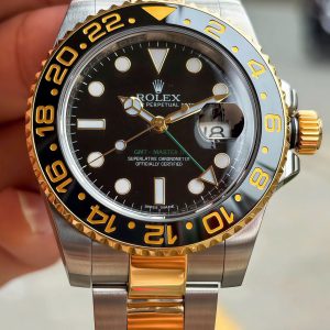 Rolex Submariner Date Black 116713 GMT_ Demi Vàng đúc 18k, Size 40mm, Like new fullbox