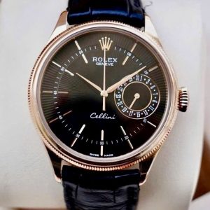 Ro.lex Celini Time 50515 Black, Vàng hồng đúc 18k nguyên khối, Size 39mm, Like new fullbox date 2015