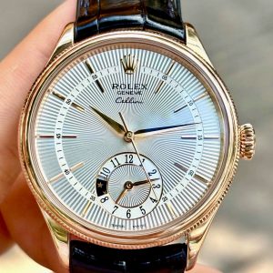 Rolex Cellini Dual Time 50525 Day Night, Vàng hồng đúc 18k nguyên khối, Size 39mm, Like new fullbox