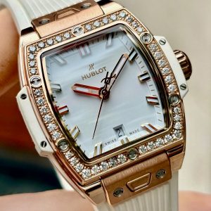 Hublot Lady Spirit of Big Bang 18k ML Diamonds, Ref: 682.OE.2080.RW.1204, Vàng hồng đúc 18k nguyên khối, Niềng Kim Cương thiên nhiên zin hang, Size ~ 32 tròn, Like new fullbox date 2023 check App