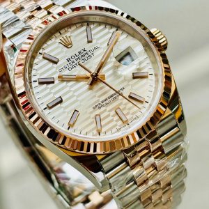 Rolex Datejust 126231 Xếp Gạch Index, Vàng hồng đúc 18k, Size 36mm, Like new fullbox date cao 2022 (BHTC 2027)