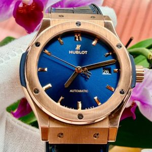 Hublot Classic Fusion Blue King Gold 18k, Ref: 542.OX.7180.LR, Vàng hồng đúc 18k nguyên khối, Size 42mm, Lướt đẹp