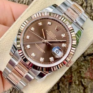 Rolex Datejust 126331 Chocolate Diamonds, Demi Vàng hồng đúc 18k, Mark 2, Size 41mm, Lướt đẹp Only Watch