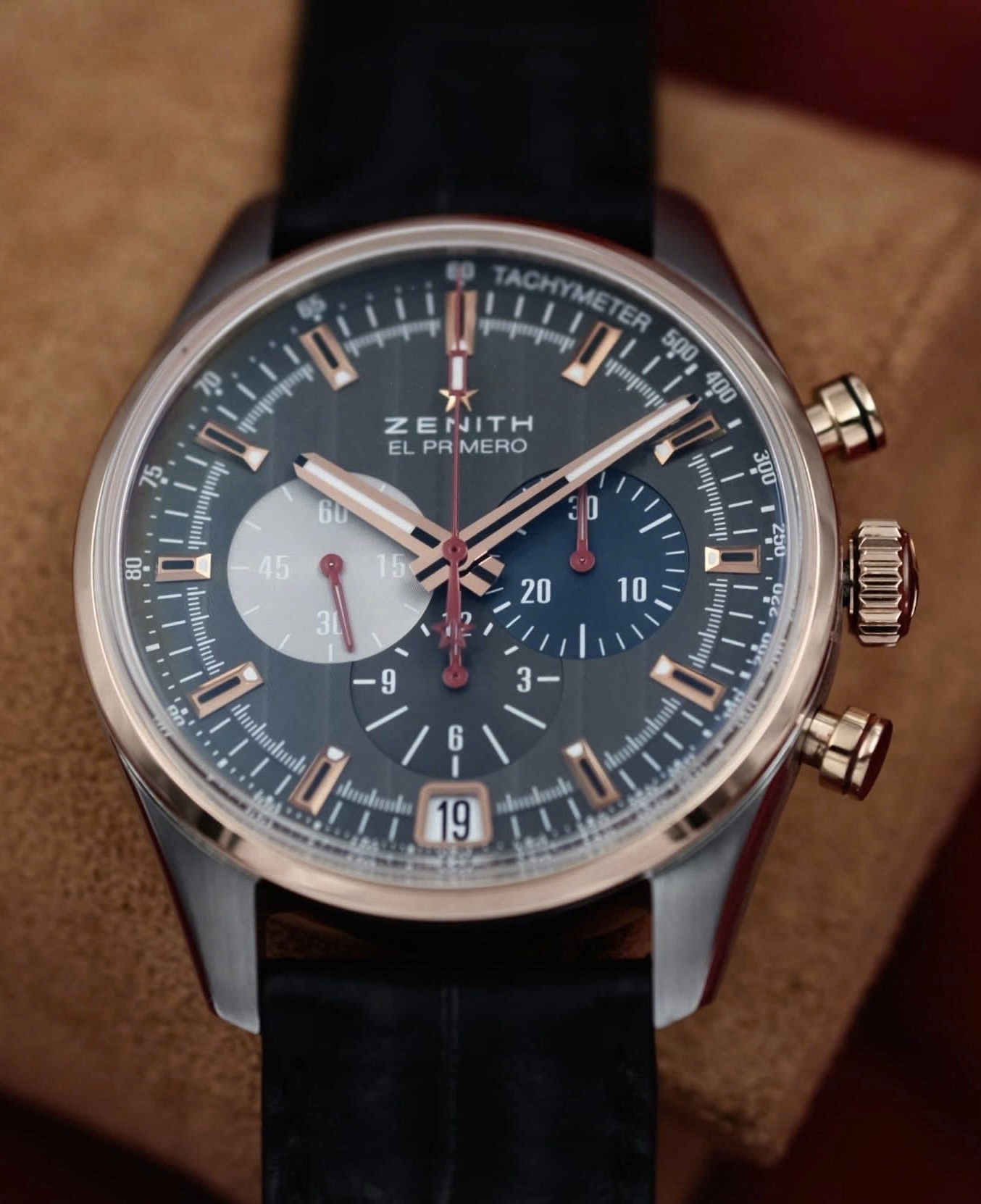 Zenith El Primero Chronograph 51.2041.400/27.C771, Demi Vàng hồng đúc 18k, Size 42mm, Like new fullbox