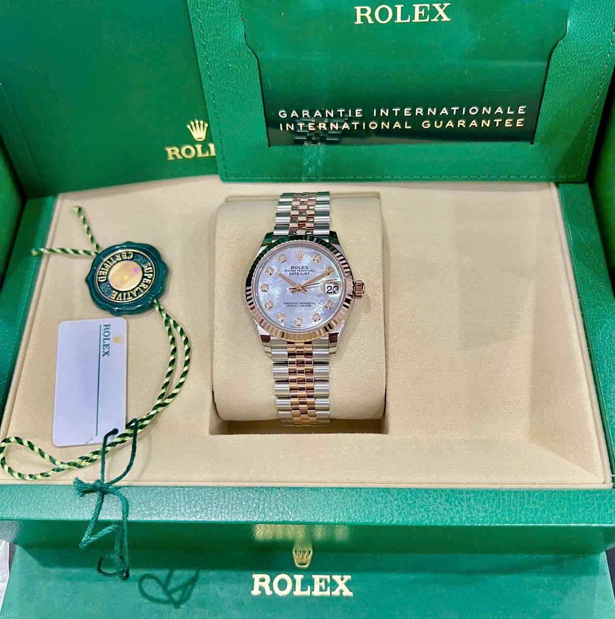 Rolex Datejust 278271 Lady MOP Diamonds jubilee New fullset 2026, Size 31mm