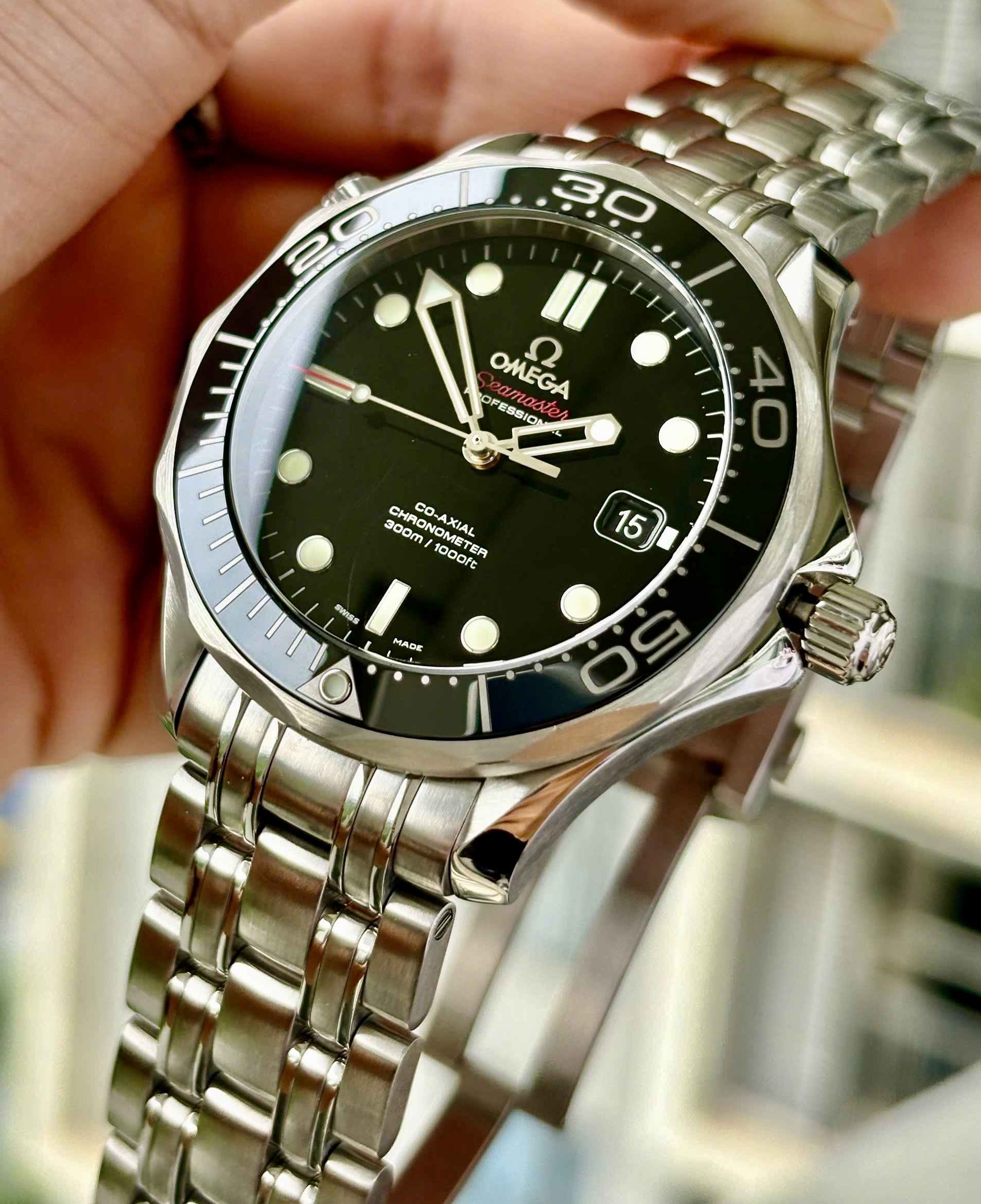 OMEGA Seamaster Diver 300m Black Ceramic, Size 41mm, Like new fullbox