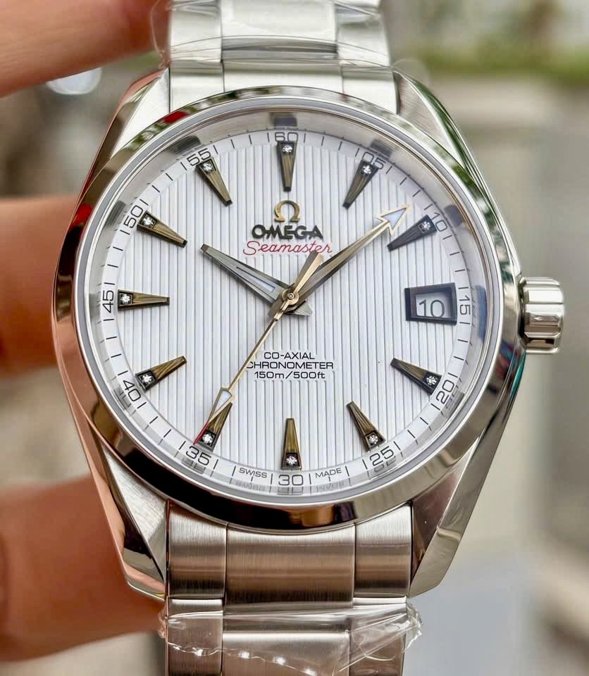 OMEGA Seamaster Aqua Terra 8500 Diamonds Index, Ref: 231.10.39.21.54.001, Size 38.5mm, Like new fullbox