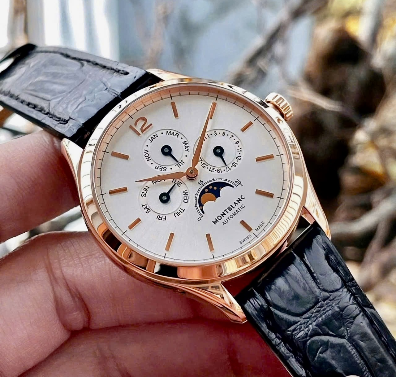 Montblanc Heritage Chronometrie Quantieme Annual Calendar 112535, Vàng hồng đúc 18k nguyên khối, Size 40mm, Like new fullbox