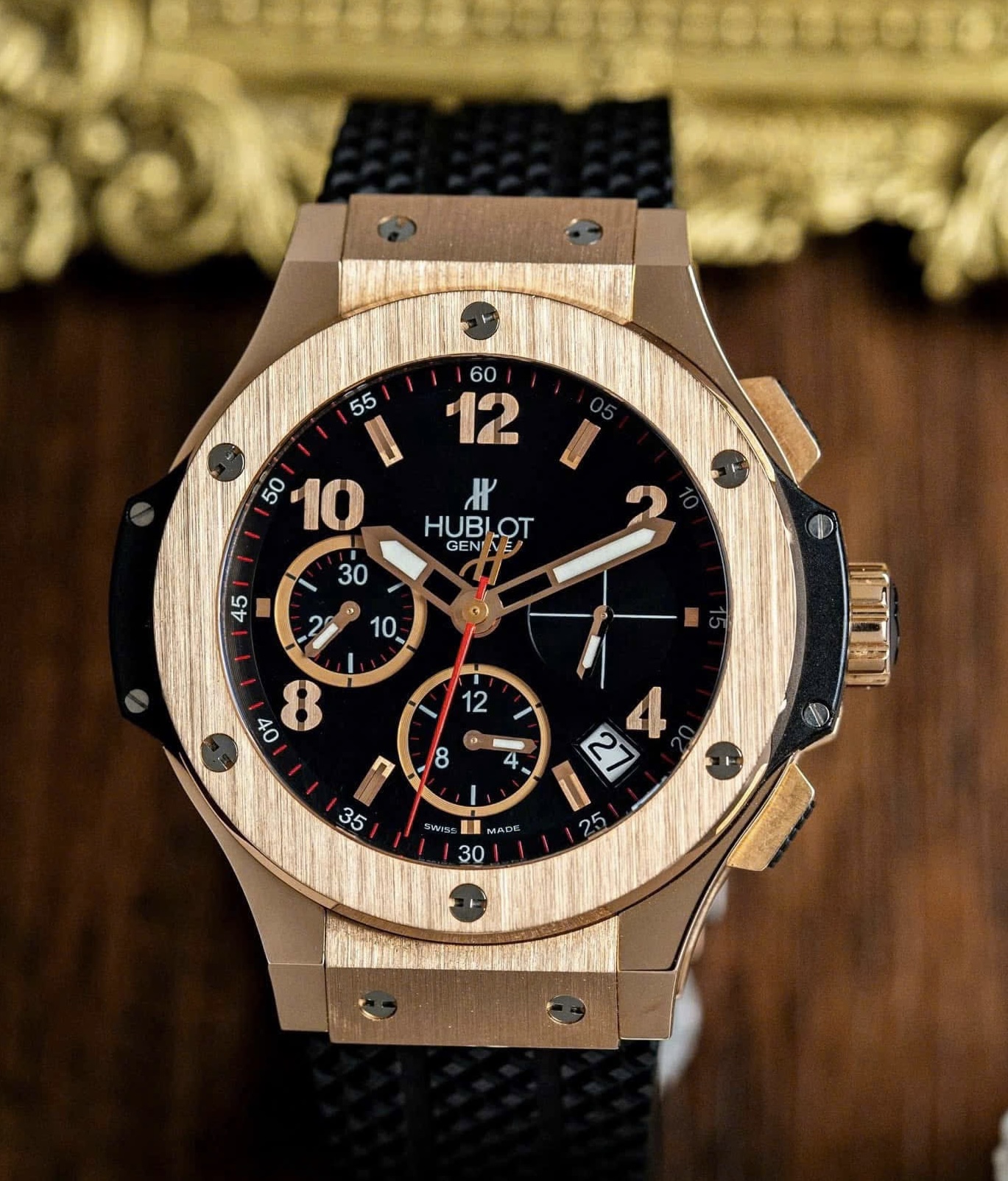Hublot Big Bang Chronograph King Gold 18k, Ref: 341.PX.130.RX, Vàng hồng đúc 18k nguyên khối, Size 42mm, Like new fullbox