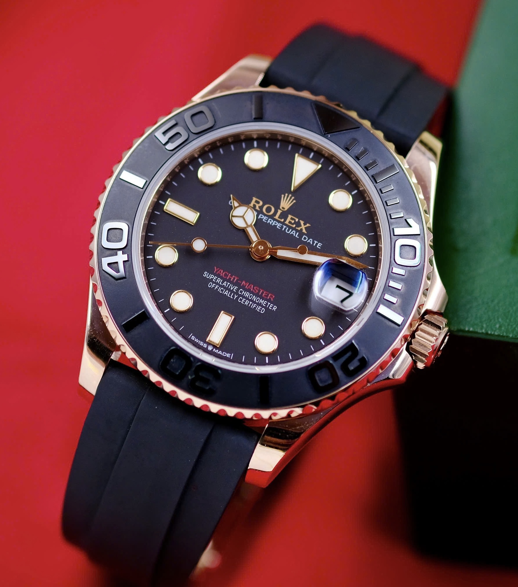 Rolex Yatch Master 268655, Vàng hồng đúc 18k nguyên khối, Size 37mm, Like new fullbox